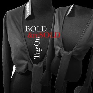 BooHoo Black Wrap around